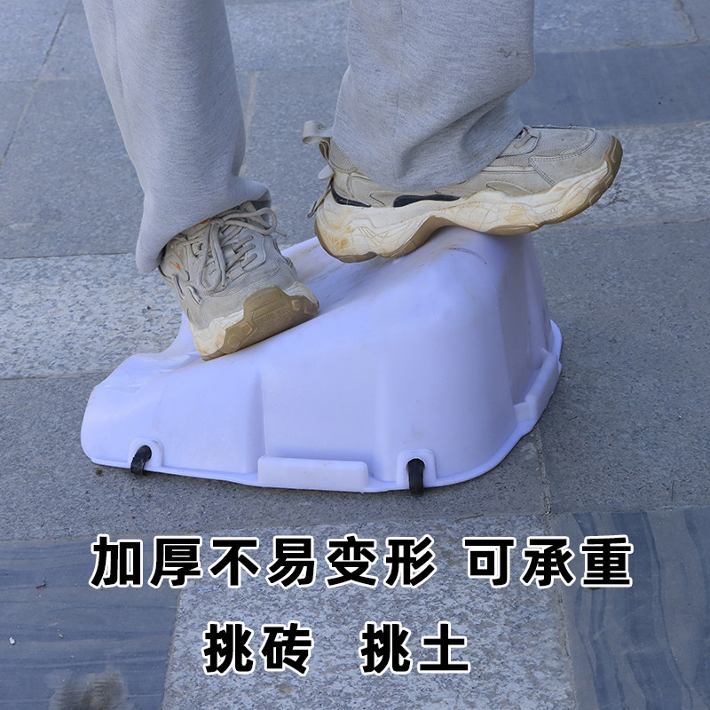 农用建筑工地簸箕挑土挑泥沙畚箕垃圾塑料撮箕橡胶粪箕斗工地箢箕 - 图1