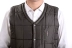 Vest trung niên nam trung niên cotton vest mùa thu và đông người già vest cotton dày vai mặc vest - Áo vest cotton