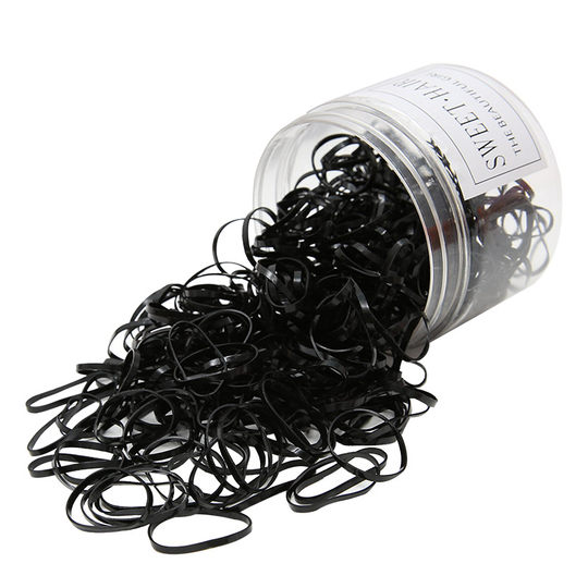 Children's black disposable rubber band