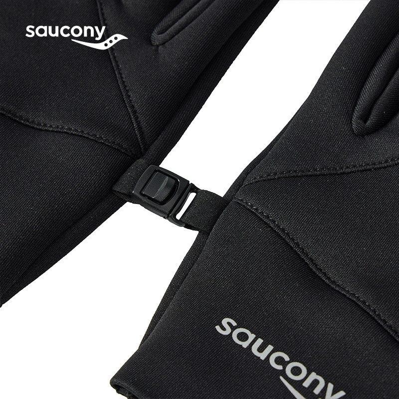 Saucony索康尼时尚户外可触屏全包连指手套男士女电动车骑行,淘宝优惠券,粉丝福利购,淘宝优惠卷