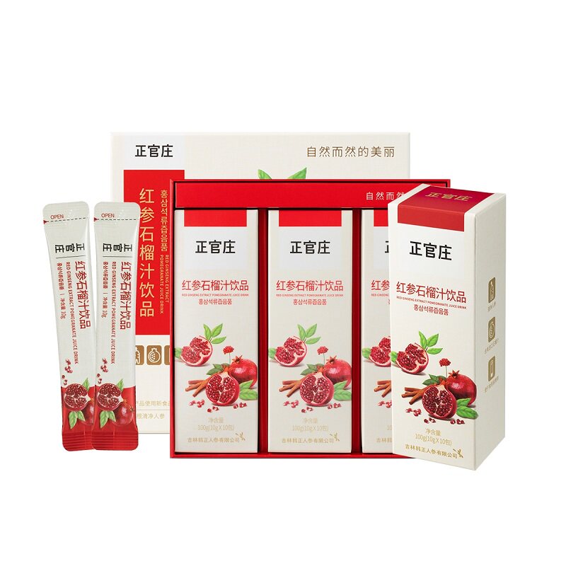韩国正官庄红参石榴汁饮品浓缩液 正官庄高丽参及其制品