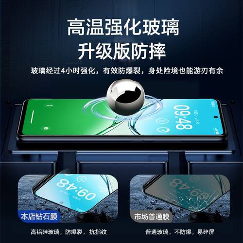 适用oppok13x钢化膜新款K13s手机膜全屏CPH2753防摔防爆0pp0高清opk13x护眼抗蓝光opopk13s刚化玻璃保护贴膜 - 图3