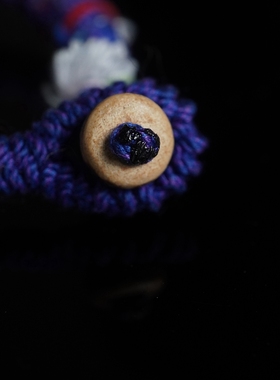 星野系列 |红玛瑙粗棉绳民族风纯手工编织固定手围原创设计不撞款