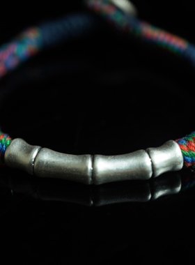 星野系列 |999银竹节手绳纯手工编织固定手围原创设计送礼不撞款