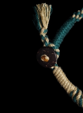 归林系列 |原创设计天珠999银手工编织固定手围手绳不撞款男女绳