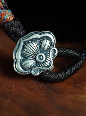 归林系列 |和田玉绿檀木手工编织固定手围手绳高级复古送礼物男女