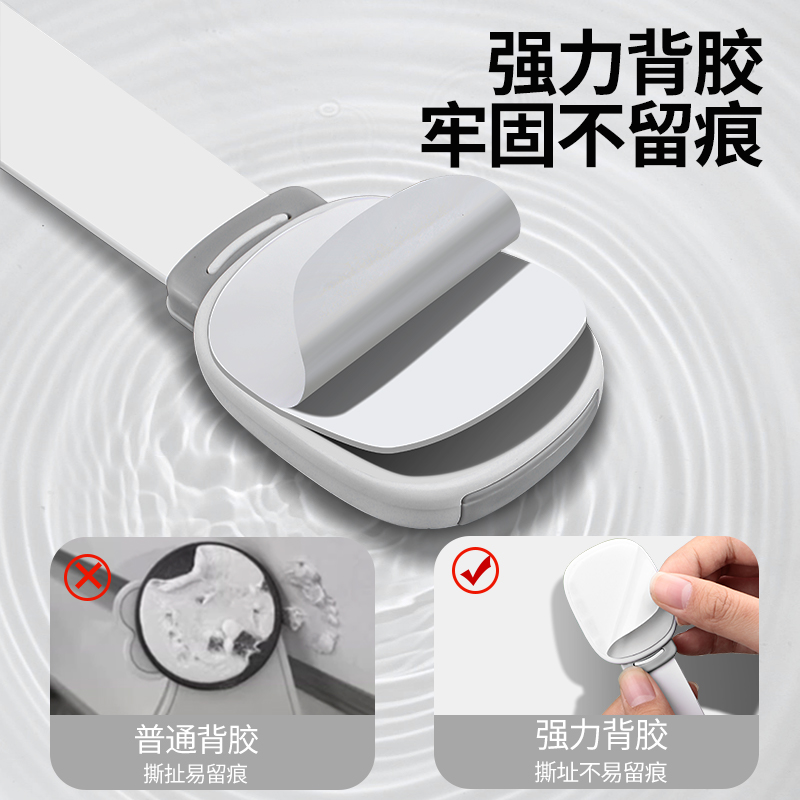 锁扣搭扣白色门栓固定锁门神器简易塑料门扣粘贴式免打孔卡扣插销 - 图1