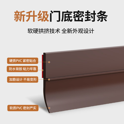 门缝密封条门底卧室房门门下缝隙防水防蚊虫隔音门贴防风挡风神器 - 图1