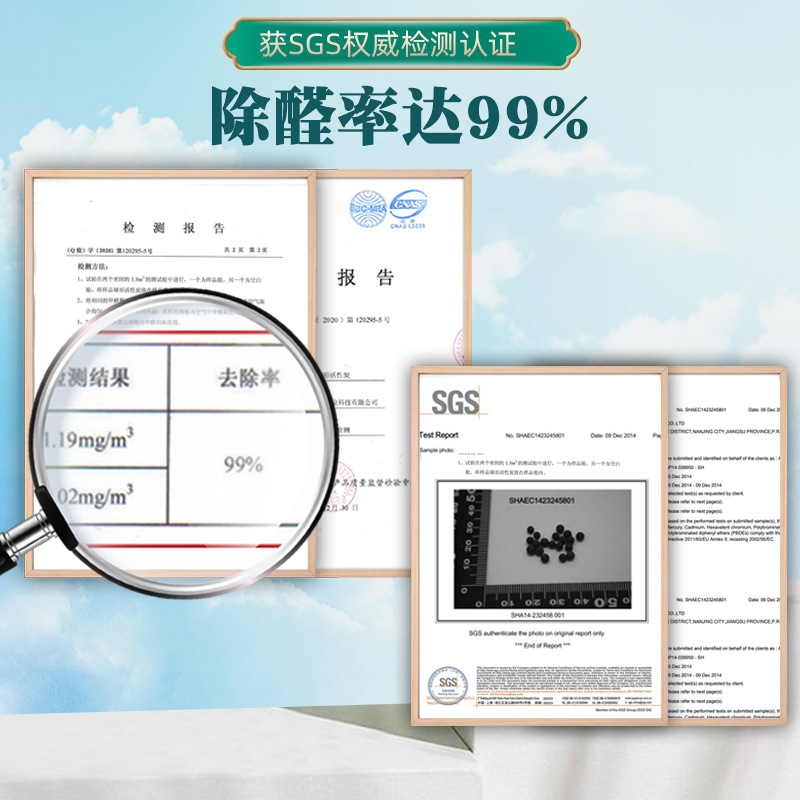 南林吸甲醛活性炭包新房入住净化空气新车去味竹炭碳包送2检测盒-图1