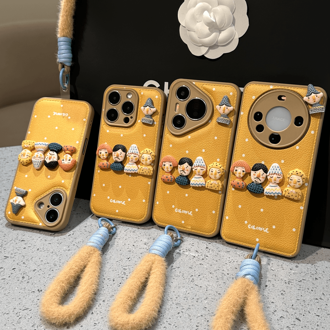 立体人偶公仔适用苹果17promax手机壳iPhone16/15新款华为mate70秋冬pura80女Reno14全包vivos30荣耀400小米