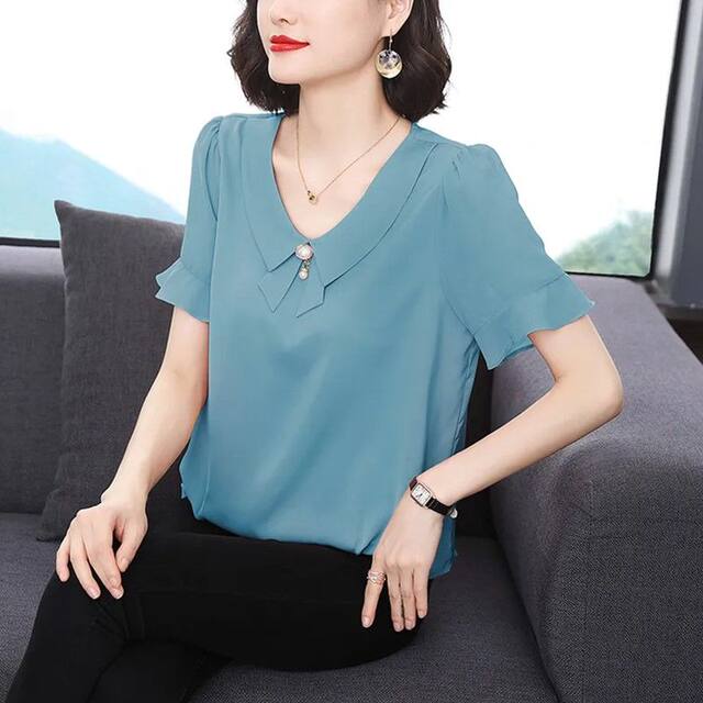 ເສື້ອ chiffon ຄົນອັບເດດ: ໃນລະດູຮ້ອນແລະຫຼຸດຜ່ອນອາຍຸທີ່ມີແຂນໃບ lotus