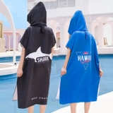 Быстросохнущее банное полотенце, банный халат, быстросохнущий детский пляжный плащ для плавания, хорошо впитывает воду