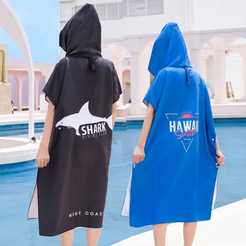 Быстросохнущее банное полотенце, банный халат, быстросохнущий детский пляжный плащ для плавания, хорошо впитывает воду