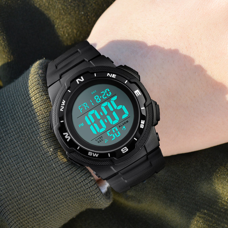 时刻美男电子表成人中学生运动男表 skmei梦捷国产腕表