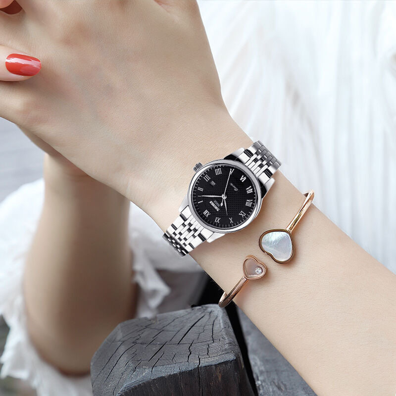 时刻美男女防水复古简约休闲石英表 skmei梦捷国产腕表