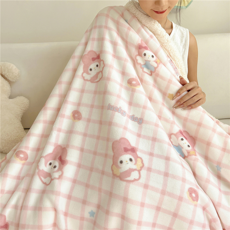 加厚保暖沙发盖毯牛奶绒毛毯冬季珊瑚羊羔绒毯子午睡办公室床上用