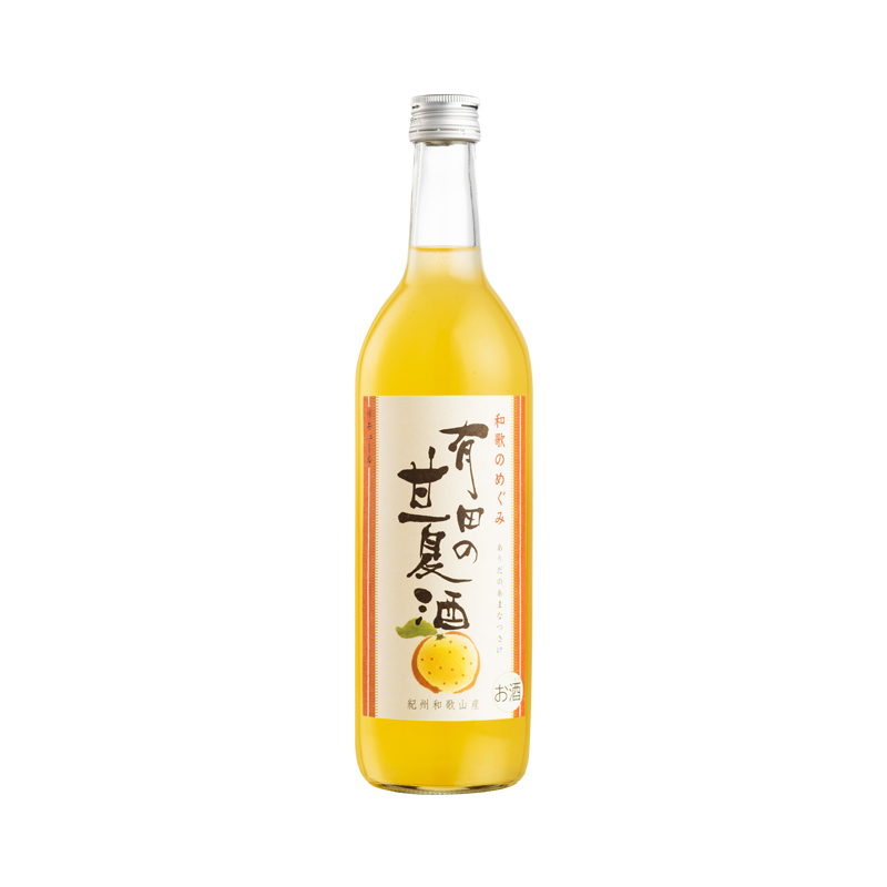 和歌山有田甘夏蜜柑汁利口酒720ml 女士低度微醺甜酒日本进口果酒