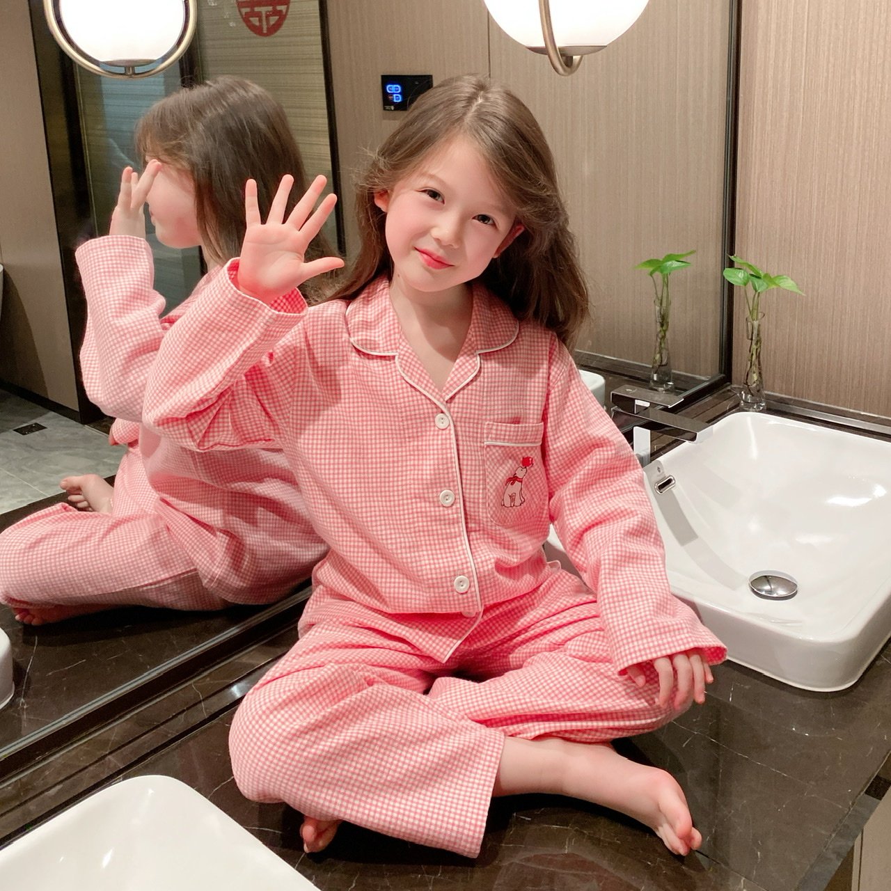 儿童纯棉睡衣100%全棉男童秋冬家居服女童春秋长袖长裤中大童开衫,淘宝优惠券,粉丝福利购,淘宝优惠卷