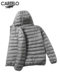 Cardile crocodile stand collar lightweight down jacket