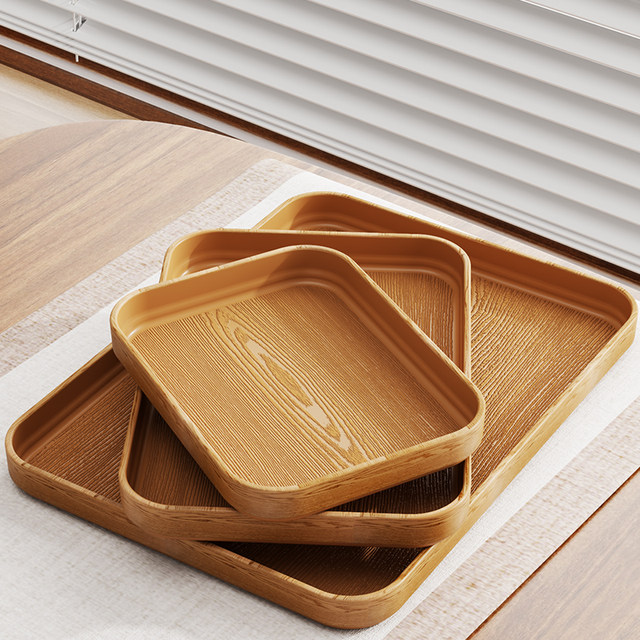 Imitation wood grain tray commercial dining tray