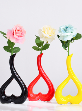 陶瓷餐桌家居客厅插花花瓶装饰品