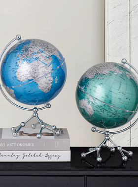 现代轻奢地球仪装饰品摆件