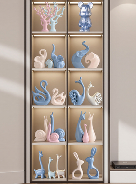 小清新萌物陶瓷装饰品摆件