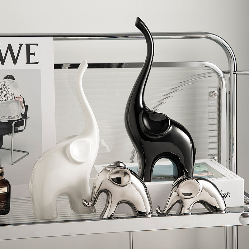 轻奢高档陶瓷玄关桌面摆件家居客厅酒柜电视柜装饰品创意乔迁礼物,淘宝优惠券,粉丝福利购,淘宝优惠卷