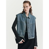 HAVVA stackable denim waistcoat for women