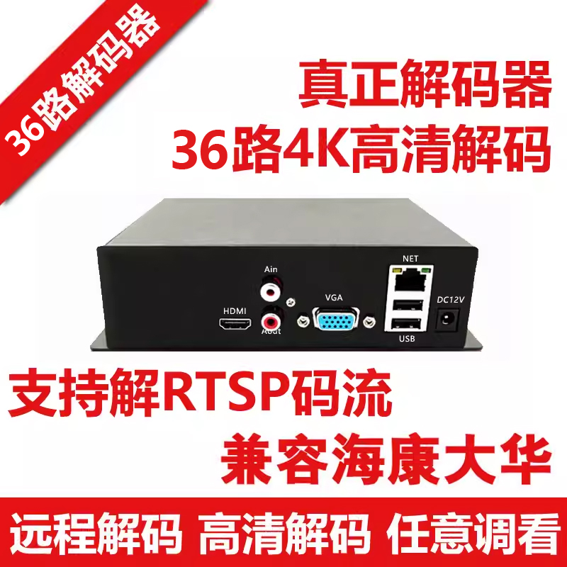 网络视频解码器监控解码器 32路36路网络解码器高清解码器电视墙-图0