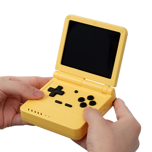 自由物语 复古折叠掌机升级版 翻盖款GBA街机IPS屏64位口袋游戏机 - 图2