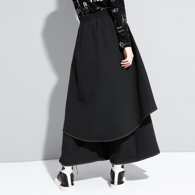 欧洲站秋装垂感阔腿裤设计感休闲裤 雅洛丝菲休闲裤