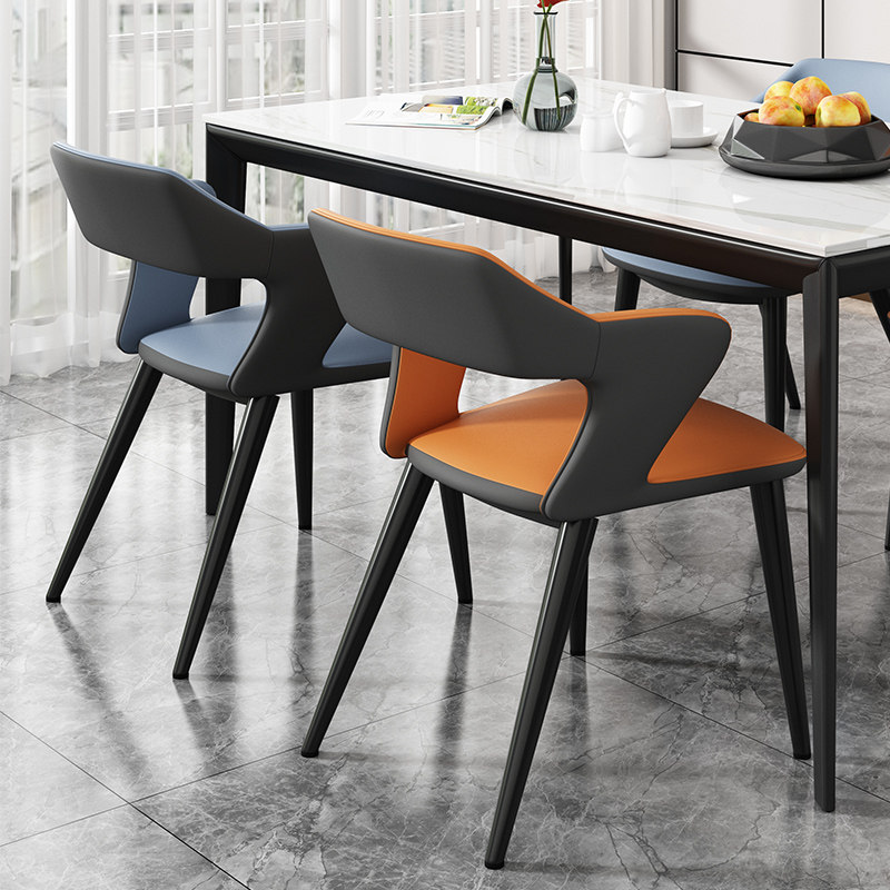 意式轻奢现代简约家用科技靠背椅 雷度餐椅