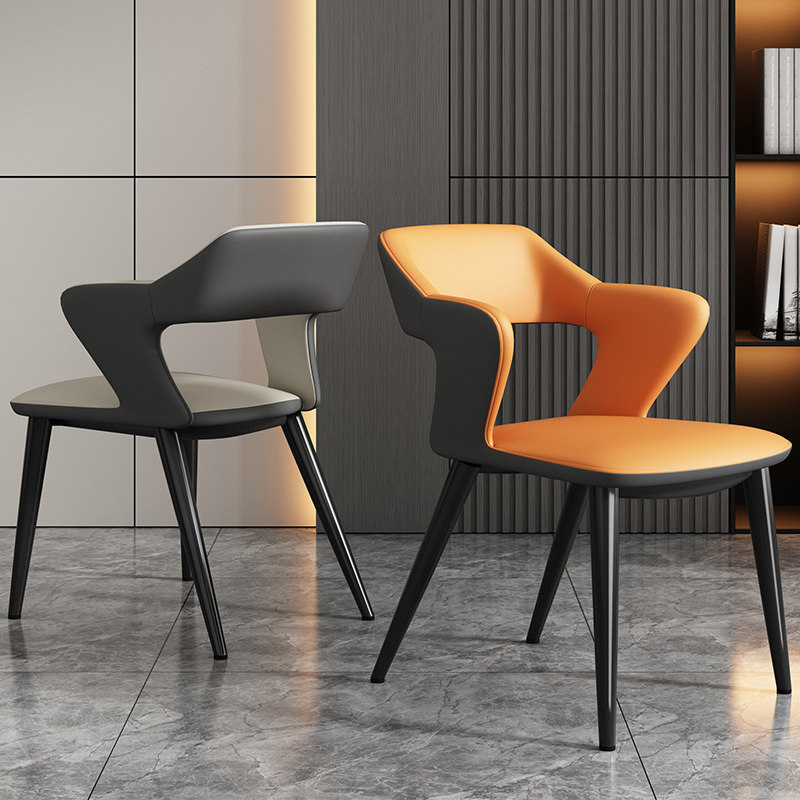 意式轻奢现代简约家用科技靠背椅 雷度餐椅