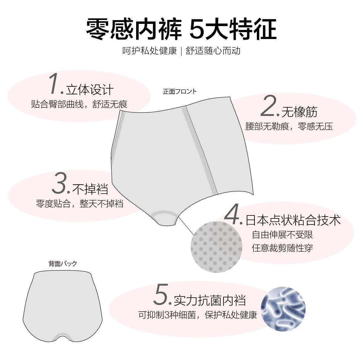 mamanstyle孕妇无痕月子三角裤0裤 龙婴本铺母婴内裤