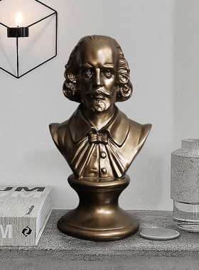 客厅别墅样板间软装外国名人头像