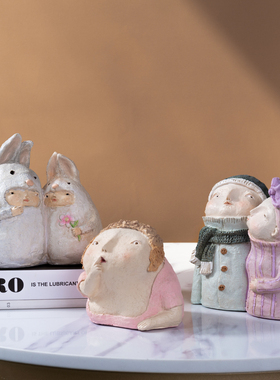 树脂泥塑手工艺品美式乡村风摆件