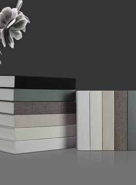 条纹麻布新中式风仿真书装饰摆件