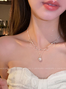 珍珠蕾丝项链女2026新款