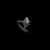Vintage vintage silver manta ray ring