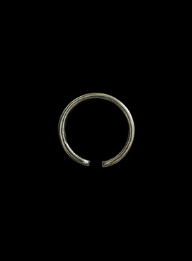 古着vintage铜镀金花朵开口戒指