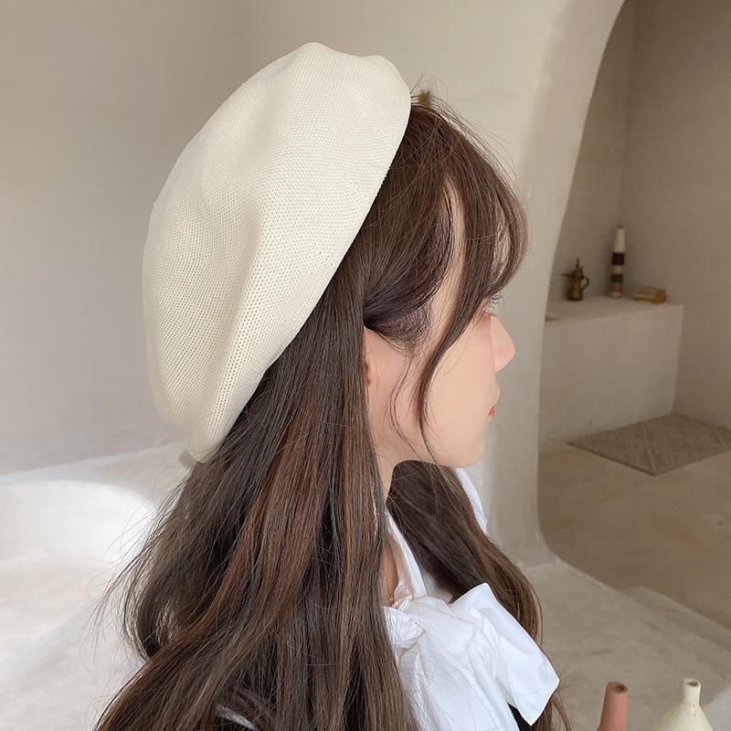 xuanwufeiyang旗舰店贝雷帽女夏季薄款韩版百搭网红纯色时尚街头潮流甜美可爱帽子女潮2