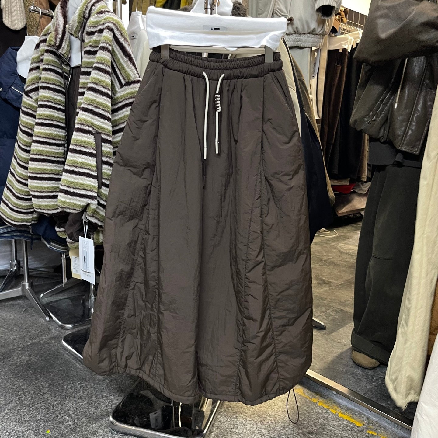 2025冬季韩版宽松大码胖mm慵懒风休闲百搭高腰抽绳加棉阔腿棉裤女,淘宝优惠券,粉丝福利购,淘宝优惠卷