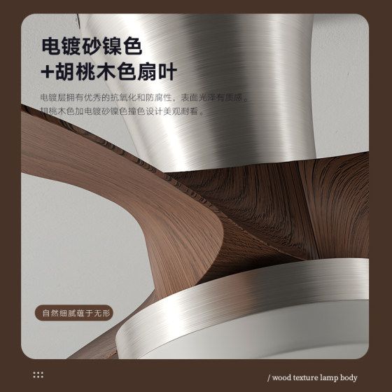Eye-protecting simple high-bright silent Puri lamp bead fan light