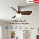 Eye-protecting simple high-bright silent Puri lamp bead fan light