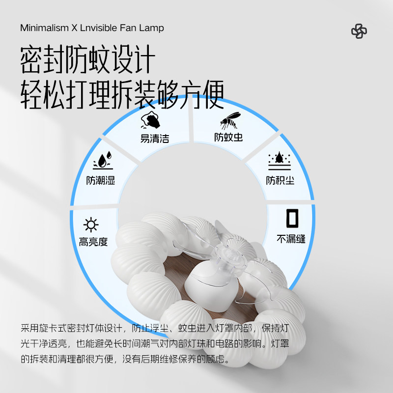 索燕卧室吸顶风扇灯静音护眼儿童房卡通书房创意简约中古风智能灯,淘宝优惠券,粉丝福利购,淘宝优惠卷