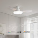 Simple ceiling fan lamp fan lamp cream style Nordic