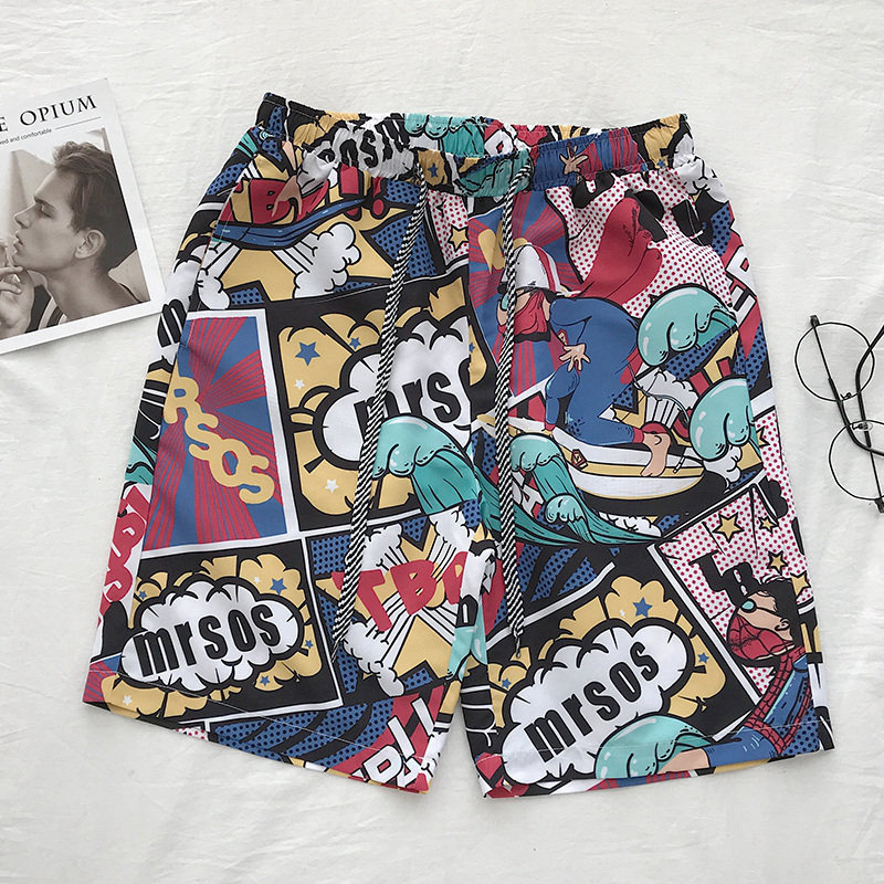 2020夏季新款沙滩裤男士潮休闲裤子 fizze休闲裤