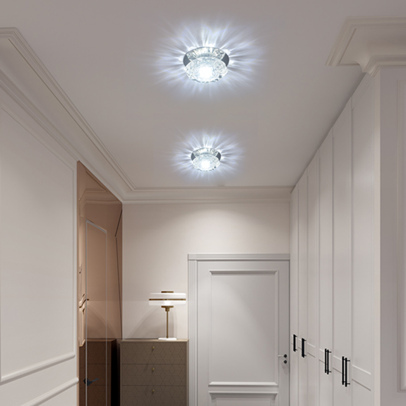 新款水晶射灯简约天花灯过道灯走廊灯LED筒灯嵌入式筒灯7.5变色,淘宝优惠券,粉丝福利购,淘宝优惠卷