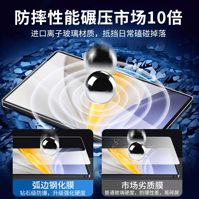 适用vivo pad SE钢化膜vivopadse平板屏幕膜2025新款12.3英寸pad全屏vivo电脑padse磁吸类纸膜se防爆防摔贴膜 - 图0
